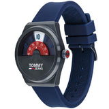  Shop Authentic Tommy Hilfiger Monogram Pop Quartz Blue Dial Blue Silicone Strap Watch For Men - 1791775 - Luxxuri