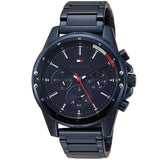  Shop Authentic Tommy Hilfiger Mason Blue Dial Blue Steel Strap Watch for Men - 1791789 - Luxxuri