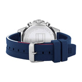  Shop Authentic Tommy Hilfiger Mason Blue Dial Blue Rubber Strap Watch for Men - 1791791 - Luxxuri