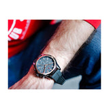  Shop Authentic Tommy Hilfiger Mason Black Dial Black Rubber Strap Watch for Men - 1791792 - Luxxuri
