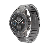  Shop Authentic Tommy Hilfiger Trent Chronograph Grey Dial Grey Steel Strap Watch For Men - 1791806 - Luxxuri