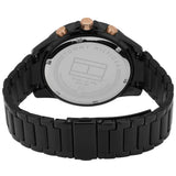  Shop Authentic Tommy Hilfiger Aiden Chronograph Black Dial Black Steel Strap Watch For Men - 1791858 - Luxxuri