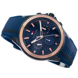  Shop Authentic Tommy Hilfiger Aiden Chronograph Blue Dial Blue Silicone Strap Watch For Men - 1791860 - Luxxuri