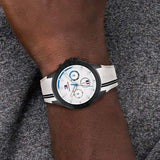  Shop Authentic Tommy Hilfiger Bank Chronograph White Dial White Rubber Strap Watch for Men - 1791723 - Luxxuri