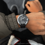  Shop Authentic Tommy Hilfiger Larson Chronograph Grey Dial Silver Steel Strap Watch For Men - 1791918 - Luxxuri