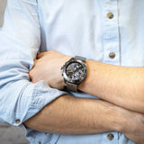  Shop Authentic Tommy Hilfiger Larson Chronograph Grey Dial Silver Steel Strap Watch For Men - 1791918 - Luxxuri