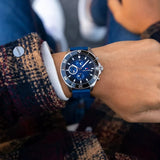  Shop Authentic Tommy Hilfiger Larson Chronograph Blue Dial Blue Rubber Strap Watch For Men - 1791920 - Luxxuri