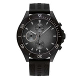  Shop Authentic Tommy Hilfiger Larson Chronograph Black Dial Black Rubber Strap Watch For Men - 1791921 - Luxxuri