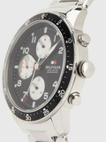  Shop Authentic Tommy Hilfiger Jimmy Multifunction Black Dial Silver Steel Strap Watch For Men  - 1791950 - Luxxuri