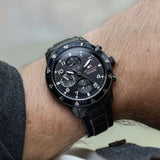  Shop Authentic Tommy Hilfiger Jimmy Chronograph Grey Dial Grey Steel Strap Watch For Men - 1791951 - Luxxuri