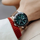  Shop Authentic Tommy Hilfiger Larson Chronograph Green Dial Brown Leather Strap Watch For Men - 1791983 - Luxxuri