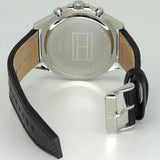  Shop Authentic Tommy Hilfiger Larson Chronograph Black Dial Black Leather Strap Watch For Men - 1791984 - Luxxuri