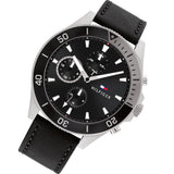  Shop Authentic Tommy Hilfiger Larson Chronograph Black Dial Black Leather Strap Watch For Men - 1791984 - Luxxuri