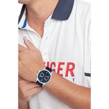  Shop Authentic Tommy Hilfiger Blaze Chronograph Blue Dial Blue Rubber Strap Watch For Men - 1792027 - Luxxuri