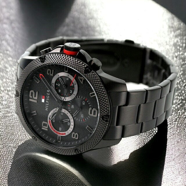  Shop Authentic Tommy Hilfiger Blaze Chronograph Black Dial Black Steel Strap Watch For Men - 1792030 - Luxxuri