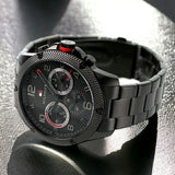  Shop Authentic Tommy Hilfiger Blaze Chronograph Black Dial Black Steel Strap Watch For Men - 1792030 - Luxxuri
