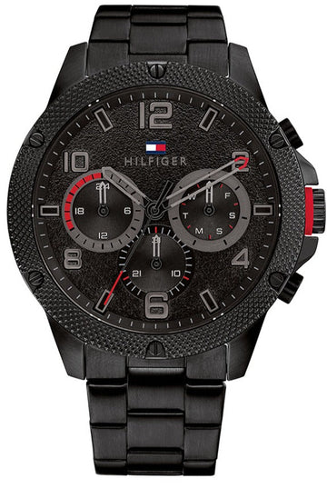  Shop Authentic Tommy Hilfiger Blaze Chronograph Black Dial Black Steel Strap Watch For Men - 1792030 - Luxxuri