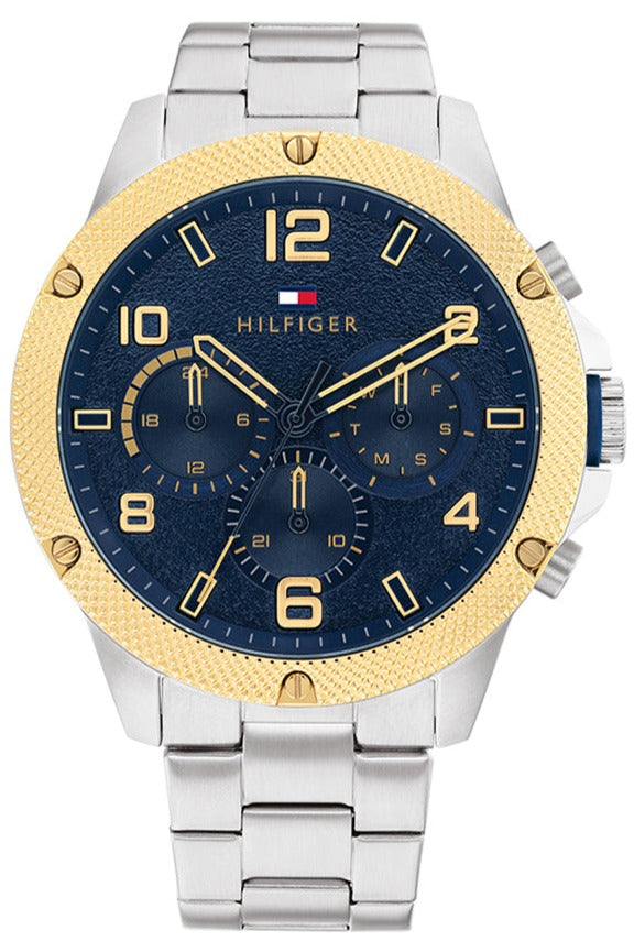  Shop Authentic Tommy Hilfiger Blaze Chronograph Blue Dial Silver Steel Strap Watch for Men - 1792031 - Luxxuri