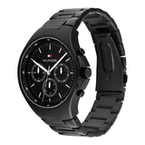  Shop Authentic Tommy Hilfiger Justin Chronograph Black Dial Black Steel Strap Watch For Men - 1792055 - Luxxuri