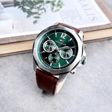  Shop Authentic Tommy Hilfiger Lars Chronograph Green Dial Brown Leather Strap Watch For Men - 1792064 - Luxxuri