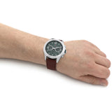  Shop Authentic Tommy Hilfiger Lars Chronograph Green Dial Brown Leather Strap Watch For Men - 1792064 - Luxxuri