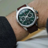  Shop Authentic Tommy Hilfiger Lars Chronograph Green Dial Brown Leather Strap Watch For Men - 1792064 - Luxxuri