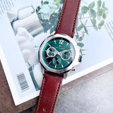  Shop Authentic Tommy Hilfiger Lars Chronograph Green Dial Brown Leather Strap Watch For Men - 1792064 - Luxxuri