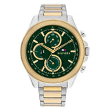  Shop Authentic Tommy Hilfiger Clark Chronograph Blue Dial Two Tone Steel Strap Watch For Men - 1792079 - Luxxuri