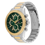  Shop Authentic Tommy Hilfiger Clark Chronograph Blue Dial Two Tone Steel Strap Watch For Men - 1792079 - Luxxuri