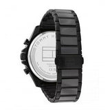  Shop Authentic Tommy Hilfiger Clark Chronograph Black Dial Black Steel Strap Watch For Men - 1792081 - Luxxuri