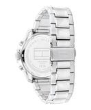  Shop Authentic Tommy Hilfiger Jordan Chronograph Blue Dial Silver Steel Strap Watch For Men - 1792094 - Luxxuri