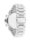  Shop Authentic Tommy Hilfiger Clark Chronograph Blue Dial Silver Steel Strap Watch For Men - 1792080 - Luxxuri