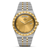  Shop Authentic Tudor Royal Automatic Diamonds Gold Dial Two Tone Steel Strap Watch for Men - M28603-0006 - Luxxuri