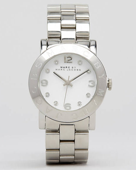  Shop Authentic Marc Jacobs Amy White Dial Silver Steel Strap Watch for Women - MBM3054 - Luxxuri