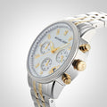  Shop Authentic Michael Kors Ritz Chronograph White Dial Two Tone Steel Strap Watch for Women - MK5057 - Luxxuri