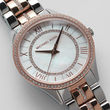  Shop Authentic Michael Kors Lauryn Mother of Pearl Dial Two Tone Steel Strap Watch For Women - MK3979 - Luxxuri