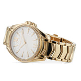  Shop Authentic Michael Kors Whitney Three-Hand White Dial Gold Steel Strap Watch For Women - MK6693 - Luxxuri