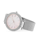  Shop Authentic Michael Kors Darci Analog Pink Dial Silver Mesh Bracelet Watch For Women - MK4518 - Luxxuri