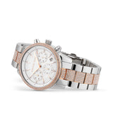  Shop Authentic Michael Kors Ritz Chronograph White Dial Two Tone Steel Strap Watch For Women - MK6651 - Luxxuri
