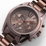  Shop Authentic Michael Kors Bradshaw Chronograph Brown Dial Brown Steel Strap Watch For Women - MK6247 - Luxxuri