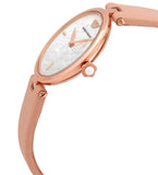  Shop Authentic Emporio Armani Arianna Mother of Pearl Dial Pink Leather Strap Watch For Women - AR11199 - Luxxuri