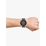  Shop Authentic Guess Force Blue & Rose Gold Dial Blue Silicone Strap Watch For Men - W0674G2 - Luxxuri