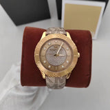  Shop Authentic Michael Kors Runway Three Hand Quartz Gold Dial Brown Leather Strap Watch For Women - MK6999 - Luxxuri
