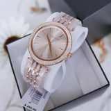  Shop Authentic Michael Kors Darci Rose Gold Dial Two Tone Steel Strap Watch for Women - MK4327 - Luxxuri