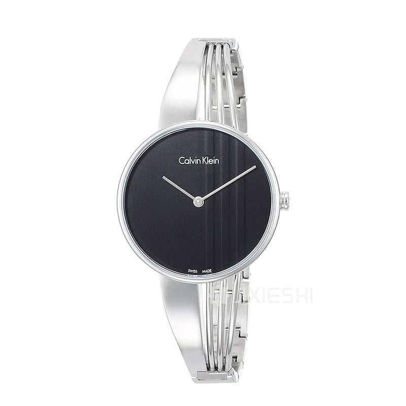  Shop Authentic Calvin Klein Drift Black Dial Silver Steel Strap Watch for Women - K6S2N111 - Luxxuri