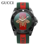  Shop Authentic Gucci Dive Green & Red Dial Green & Red Nylon Strap Watch For Men - YA136216 - Luxxuri