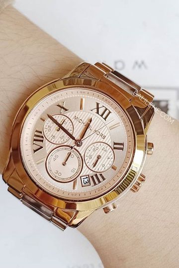  Shop Authentic Michael Kors Cooper Rose Gold Rose Gold Steel Strap Watch for Women - MK6275 - Luxxuri