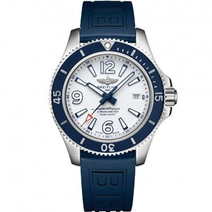  Shop Authentic Breitling Superocean II Automatic 42mm White Dial Blue Rubber Strap Watch for Men - A17366D81A1S2 - Luxxuri
