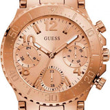  Shop Authentic Guess Cosmic Chronograph Rose Gold Dial Rose Gold Steel Strap Watch for Women - GW0465L2 - Luxxuri