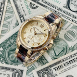  Shop Authentic Michael Kors Blair Gold Dial Two Tone Steel Strap Watch for Women - MK6094 - Luxxuri
